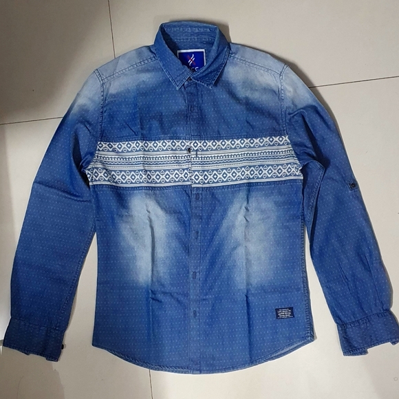 LIFE JEANS CO Other - LIFE JEANS PRINT DENIM SHIRT S